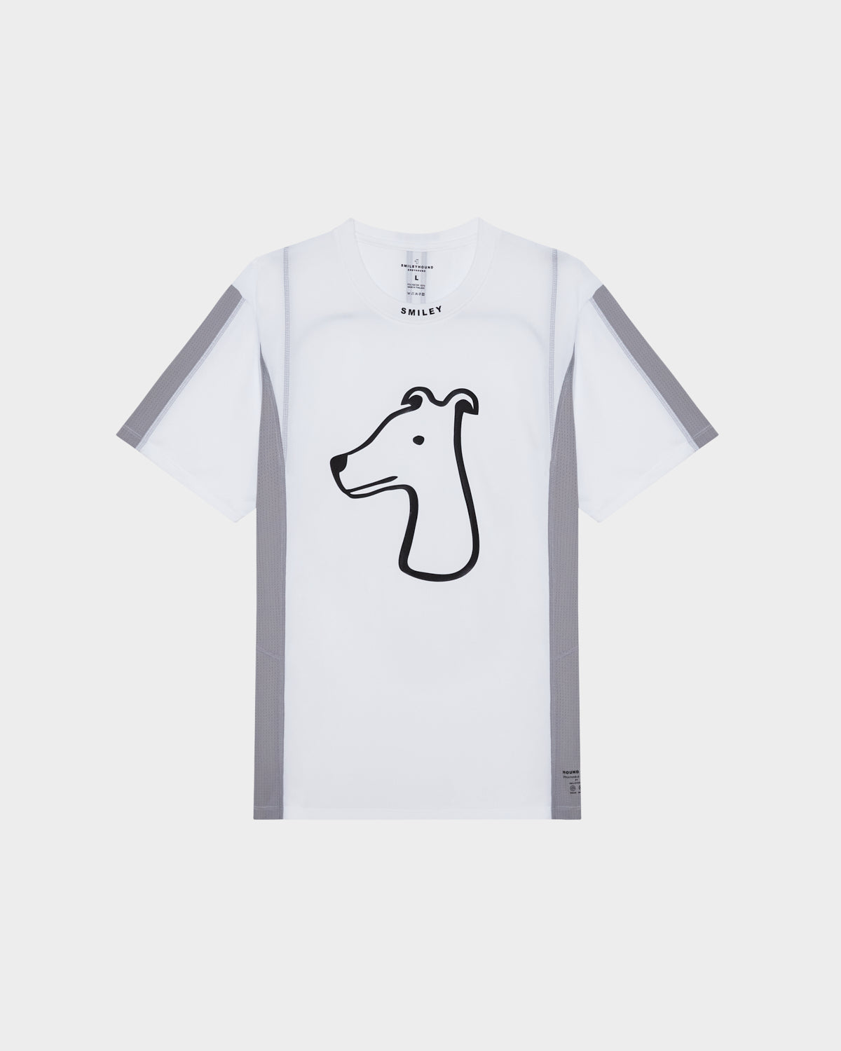 BREATHABLE JERSEY T SHIRT WITH SIGNATURE LOGO PRINT SMILEYHOUND BY GREYHOUND