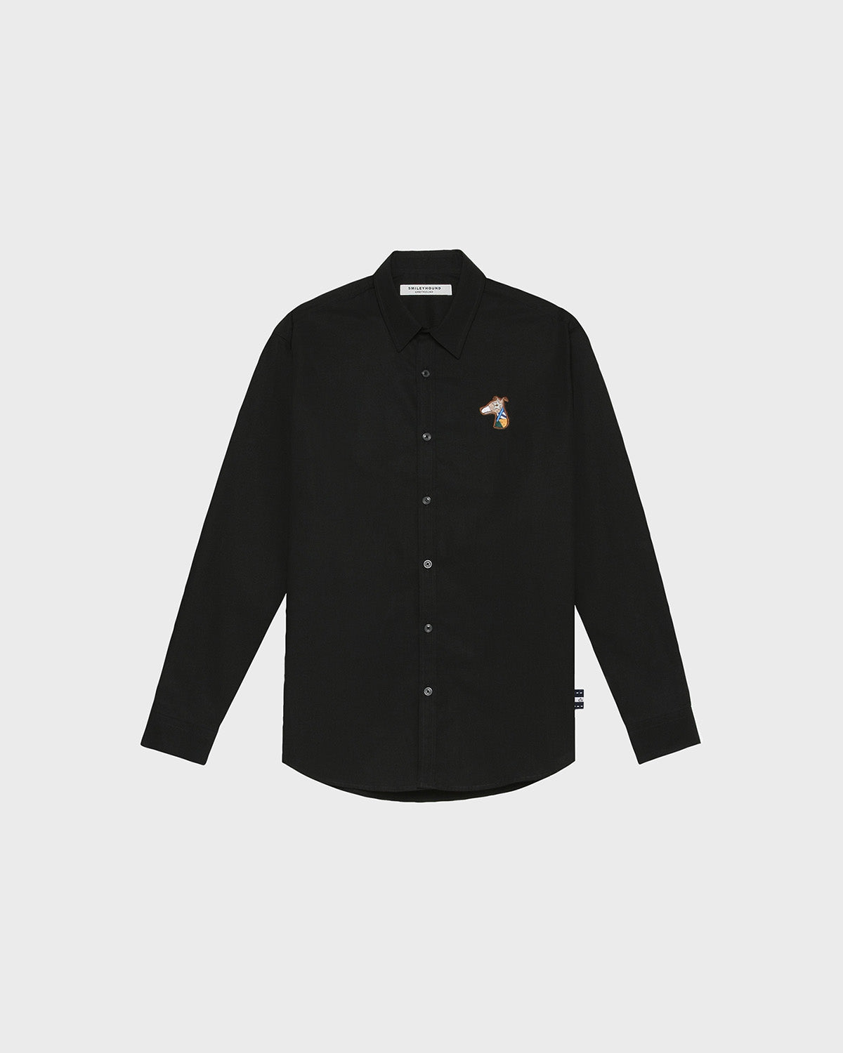 POPLIN SLIM SHIRT WITH LOGO EMBROIDERED