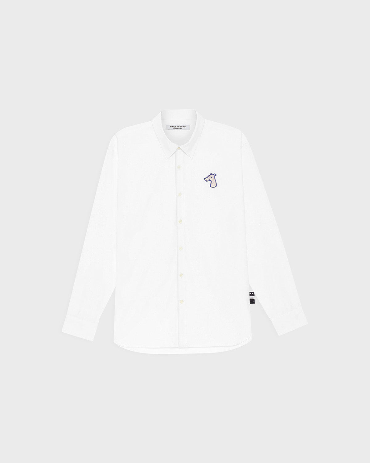 POPLIN REGULAR SHIRT WITH LOGO EMBROIDERED