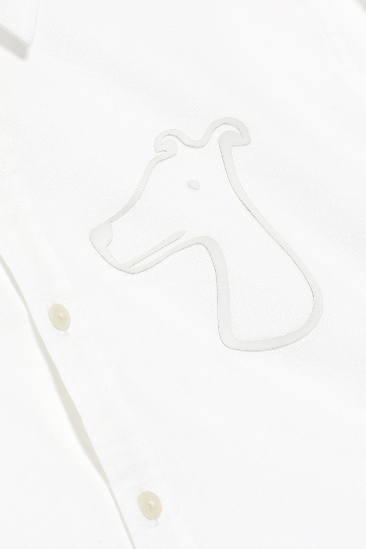OXFORD SLIM SHIRT WITH BOLD LOGO