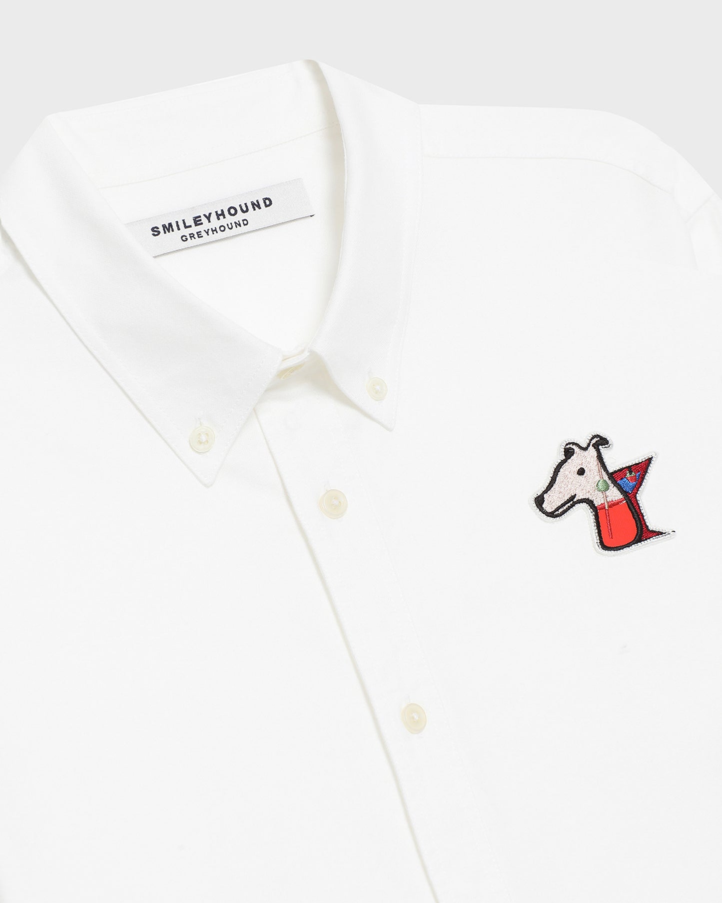 POPLIN SLIM SHIRT WITH LOGO EMBROIDERED