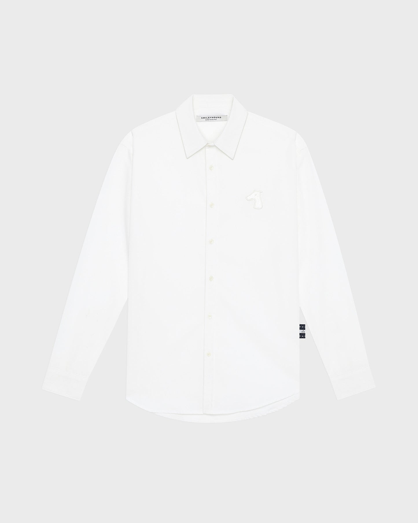 POPLIN REGULAR SHIRT WITH LOGO EMBROIDERED
