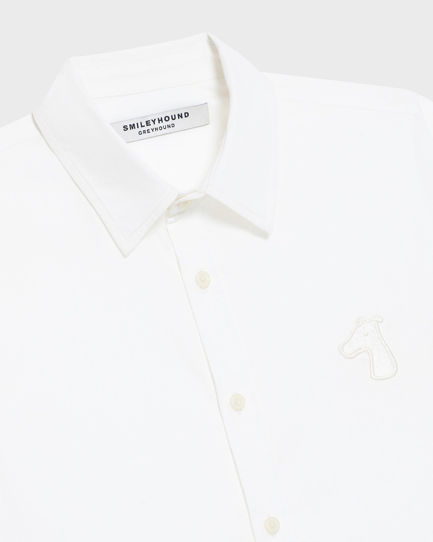 POPLIN REGULAR SHIRT WITH LOGO EMBROIDERED