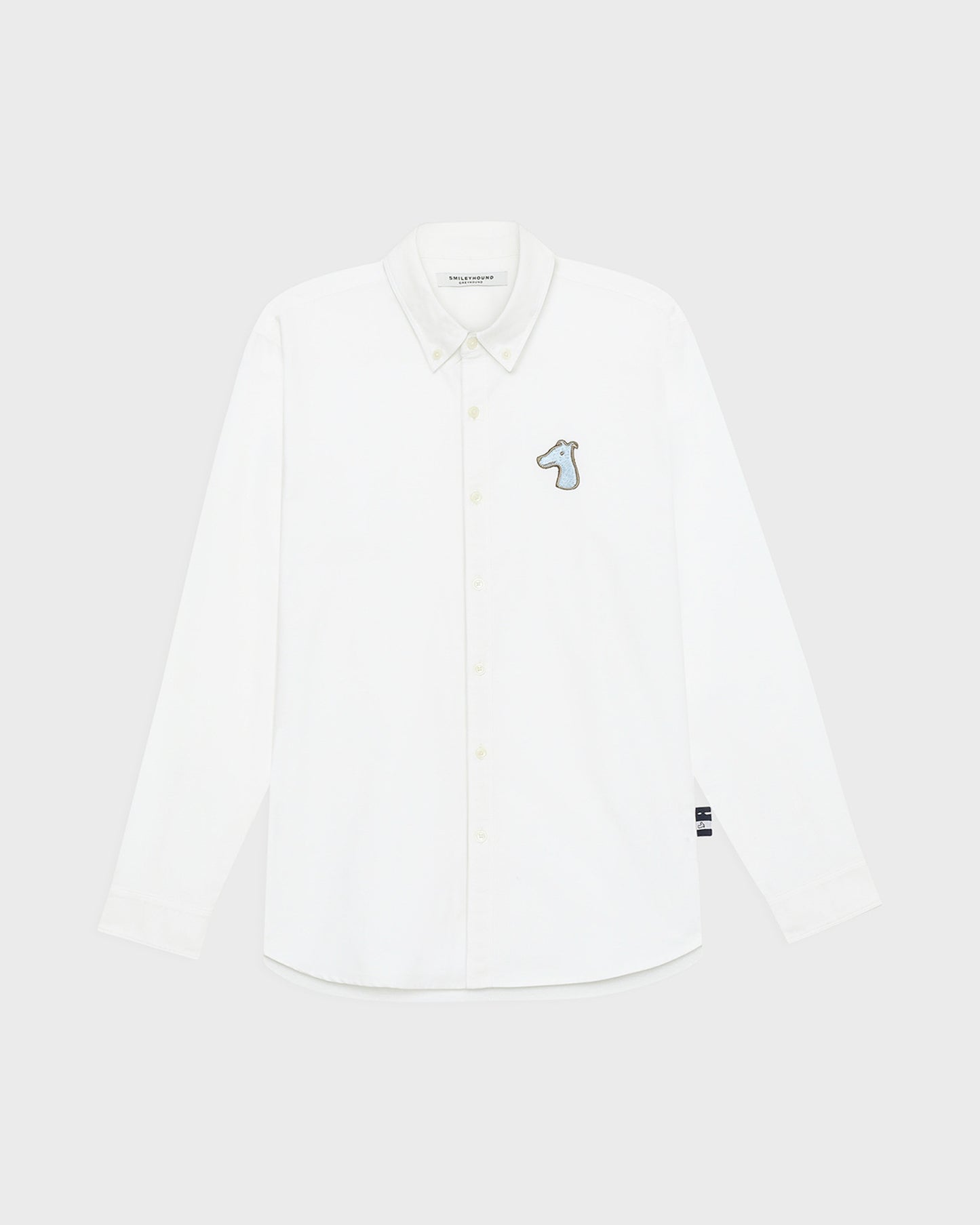 OXFORD SLIM SHIRT WITH LOGO EMBROIDERED