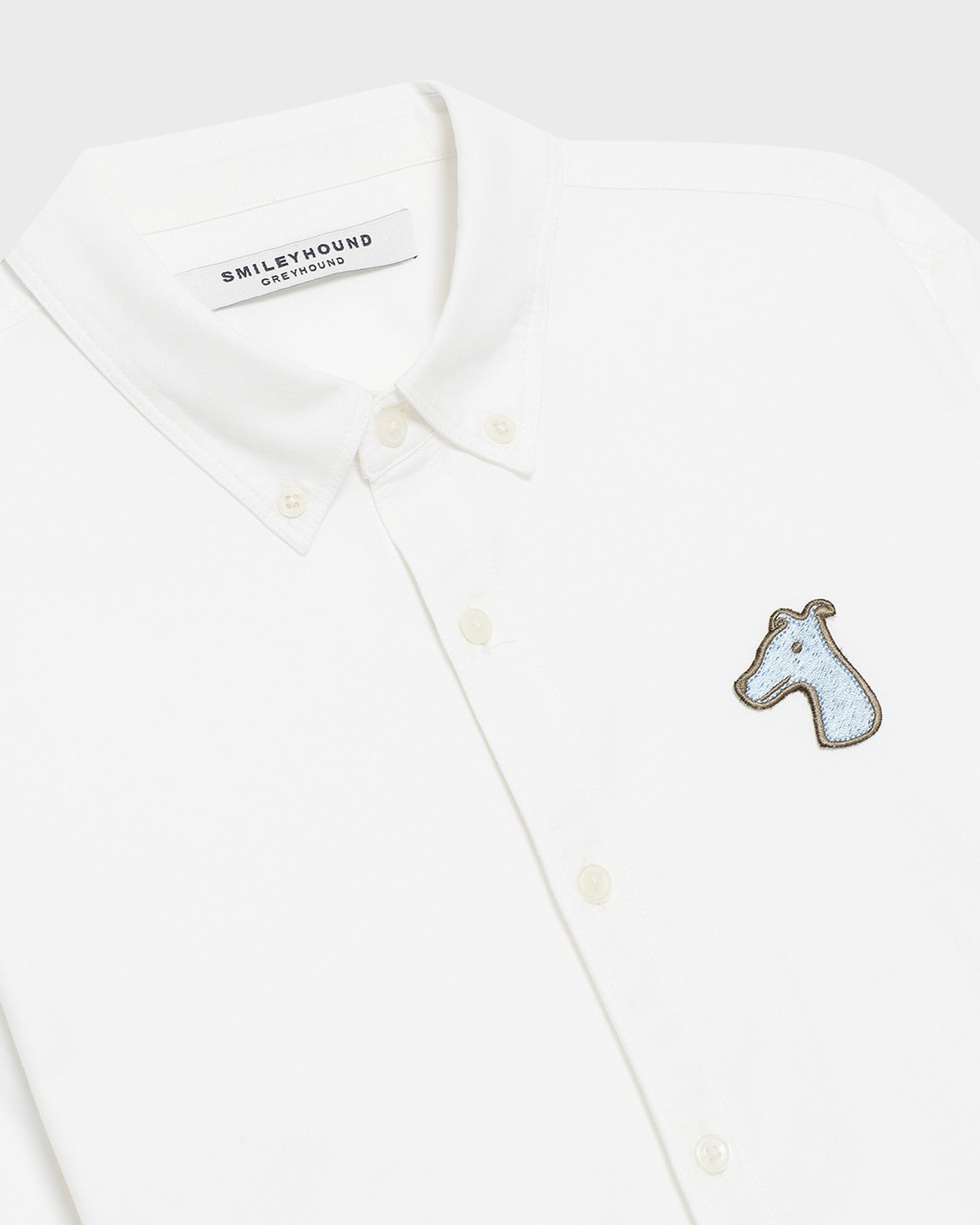 OXFORD SLIM SHIRT WITH LOGO EMBROIDERED