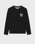 FRENCH TERRY SWEATSHIRT WITH LOGO GRAPHIC PRINT