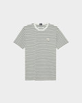 CLASSIC FIT STRIPED T-SHIRT WITH LOGO EMBROIDERED