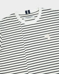 CLASSIC FIT STRIPED T-SHIRT WITH LOGO EMBROIDERED