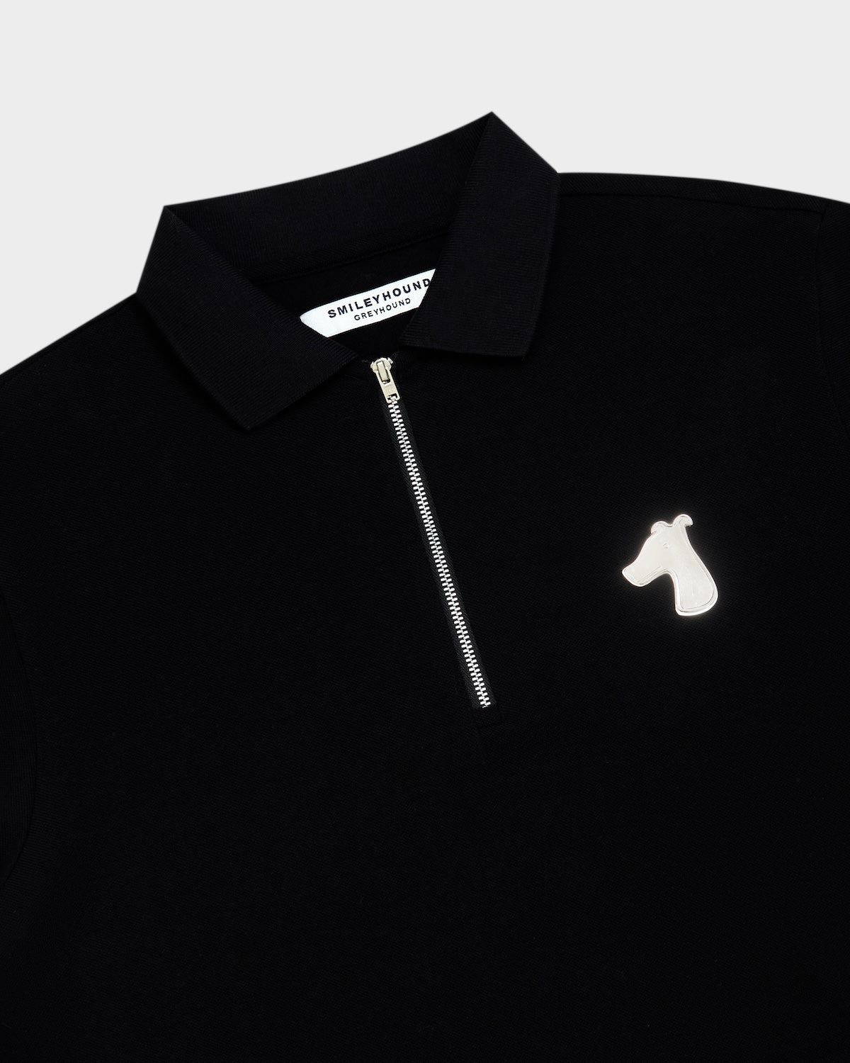 ZIP POLO SHIRT WITH LOGO EMBROIDERED