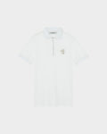 ZIP POLO SHIRT WITH LOGO EMBROIDERED