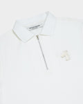 ZIP POLO SHIRT WITH LOGO EMBROIDERED