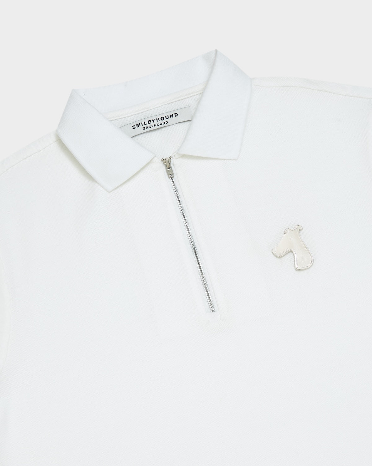 ZIP POLO SHIRT WITH LOGO EMBROIDERED
