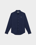 POPLIN SLIM SHIRT WITH LOGO EMBROIDERED