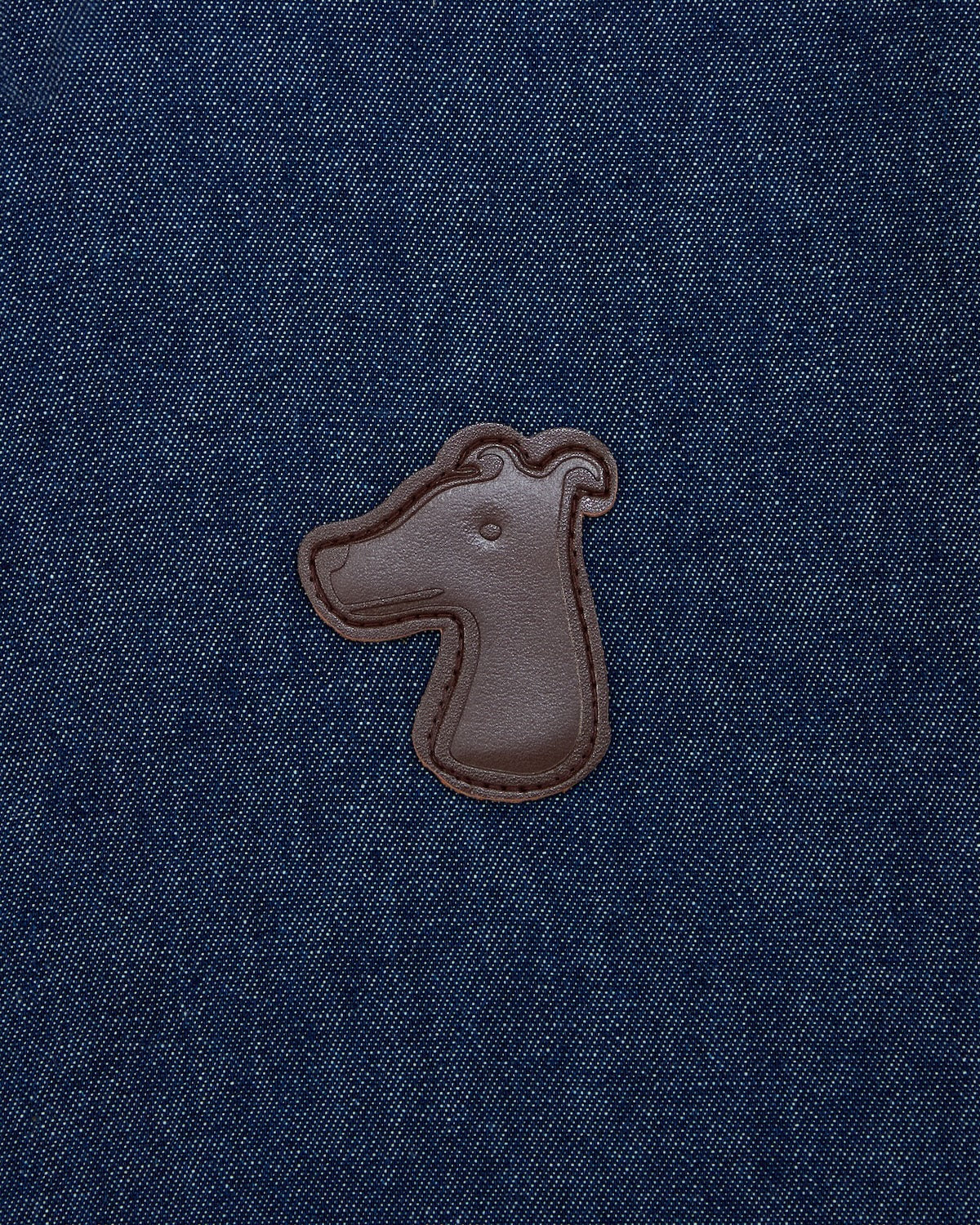 DENIM SHIRT WITH LOGO EMBROIDERED