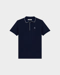 ZIP POLO SHIRT WITH LOGO EMBROIDERED