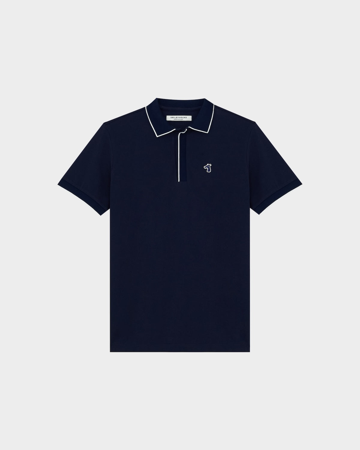 ZIP POLO SHIRT WITH LOGO EMBROIDERED