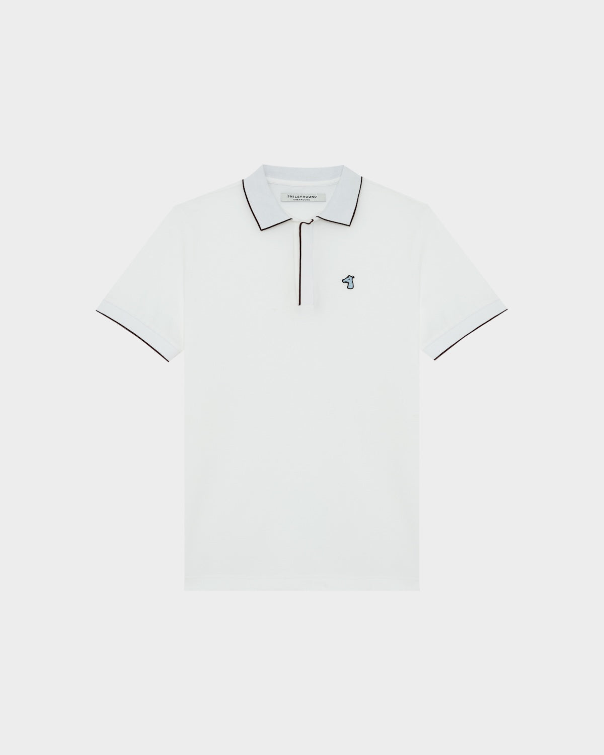 ZIP POLO SHIRT WITH LOGO EMBROIDERED