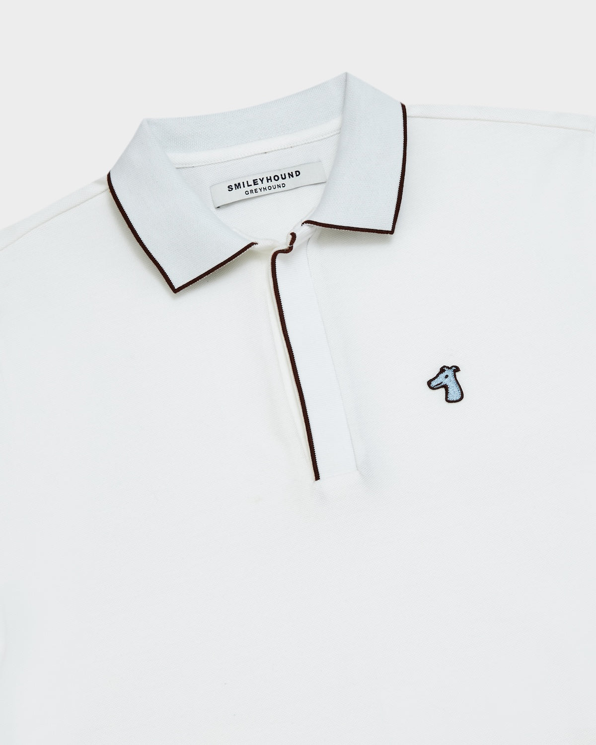 ZIP POLO SHIRT WITH LOGO EMBROIDERED