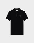 ZIP POLO SHIRT WITH LOGO EMBROIDERED