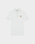 ZIP POLO SHIRT WITH LOGO EMBROIDERED