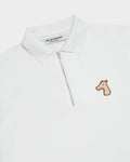 ZIP POLO SHIRT WITH LOGO EMBROIDERED