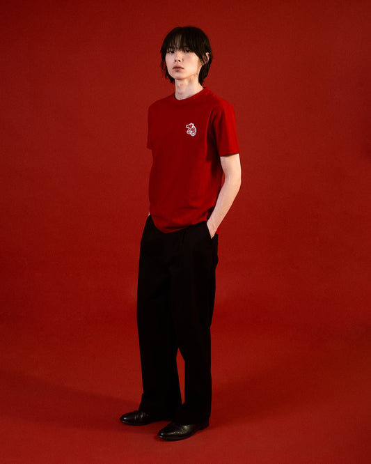 CLASSIC FIT T-SHIRT WITH LOGO EMBROIDERED