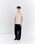 ZIP POLO SHIRT WITH LOGO EMBROIDERED