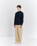POPLIN SLIM SHIRT WITH LOGO EMBROIDERED