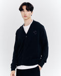SMILEYHOUND KNITTED CARDIGAN WITH LOGO EMBROIDERED