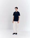 ZIP POLO SHIRT WITH LOGO EMBROIDERED