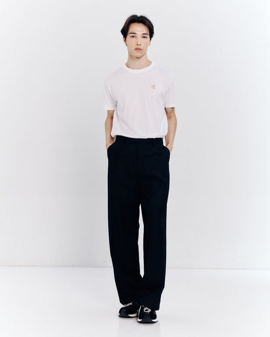 BALLOON FIT COTTON TWILL PANTS