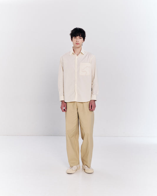 POPLIN REGULAR WITH LOGO EMBROIDERED