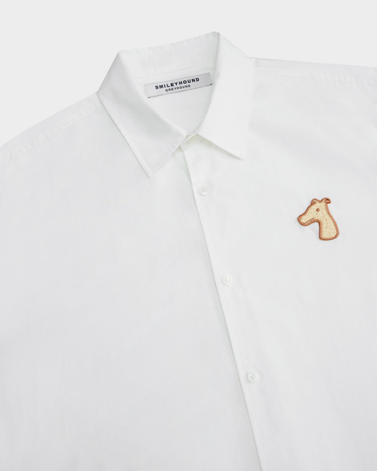 POPLIN LOOSE SHIRT WITH LOGO EMBROIDERED