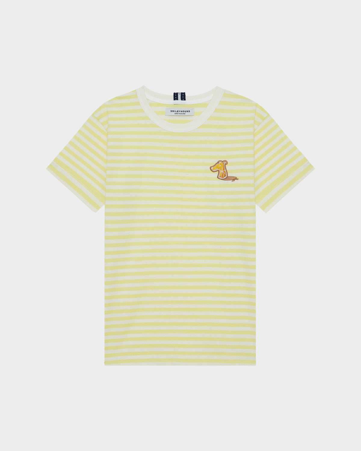 SUMMER STRIPE  T-SHIRT WITH LOGO EMBROIDERED