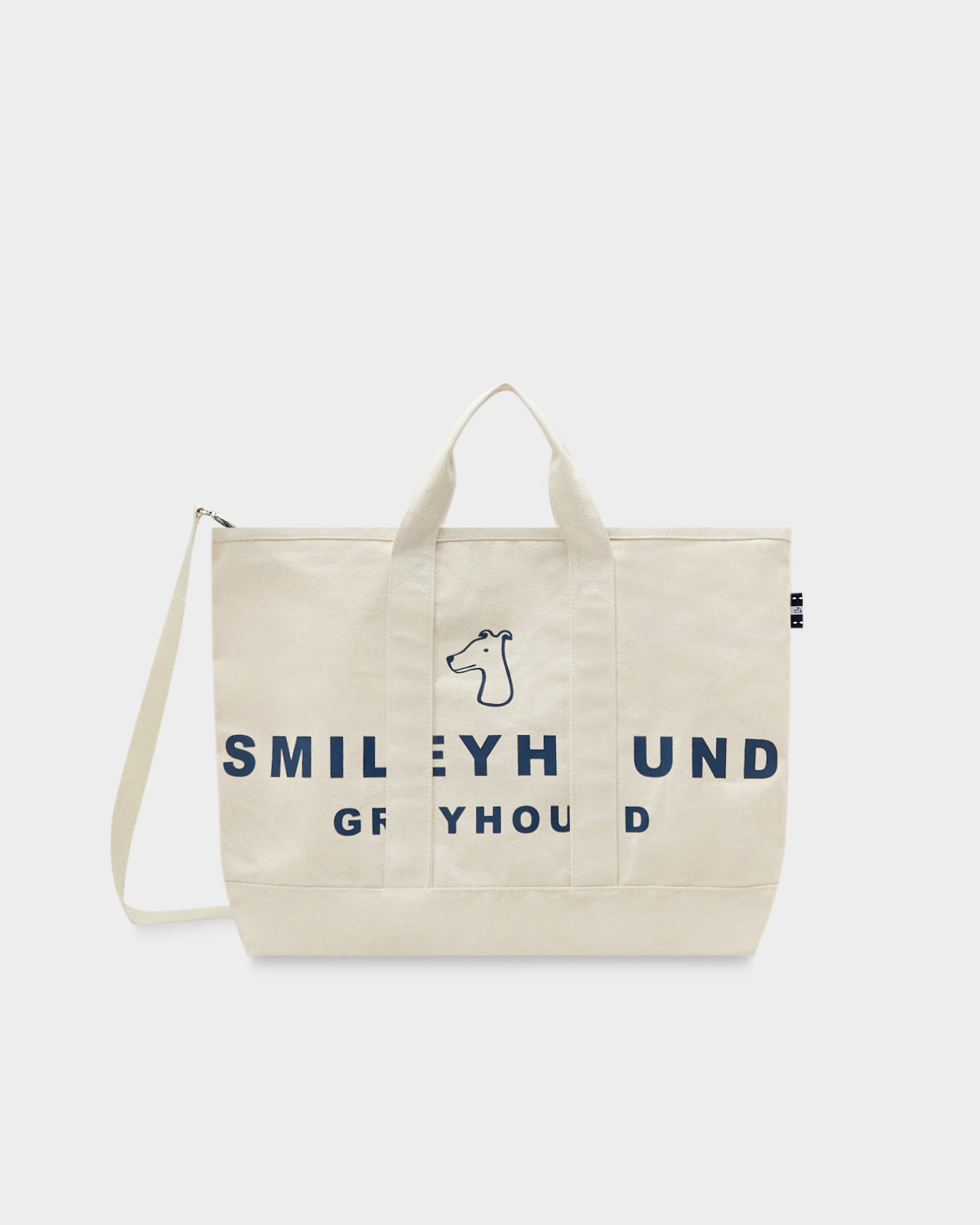 SMILEYHOUND CANVAS TOTE BAG SMILEYHOUND BY GREYHOUND