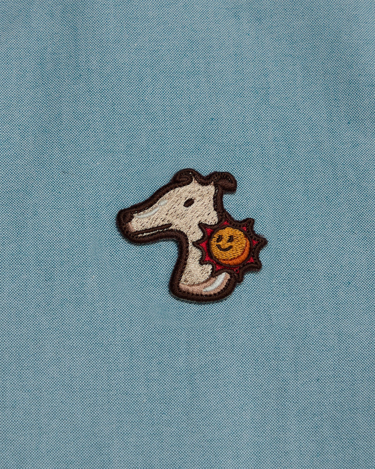 OXFORD SLIM SHIRT WITH LOGO EMBROIDERED