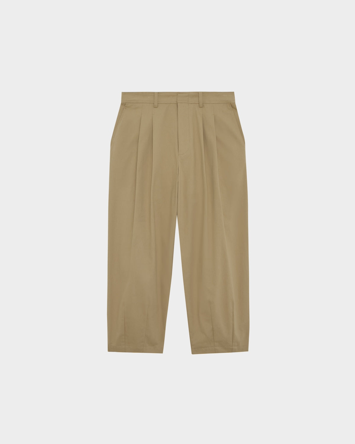 BALLOON FIT COTTON TWILL PANTS