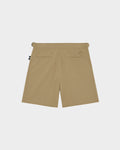 COTTON TWILL PLEATED SHORTS