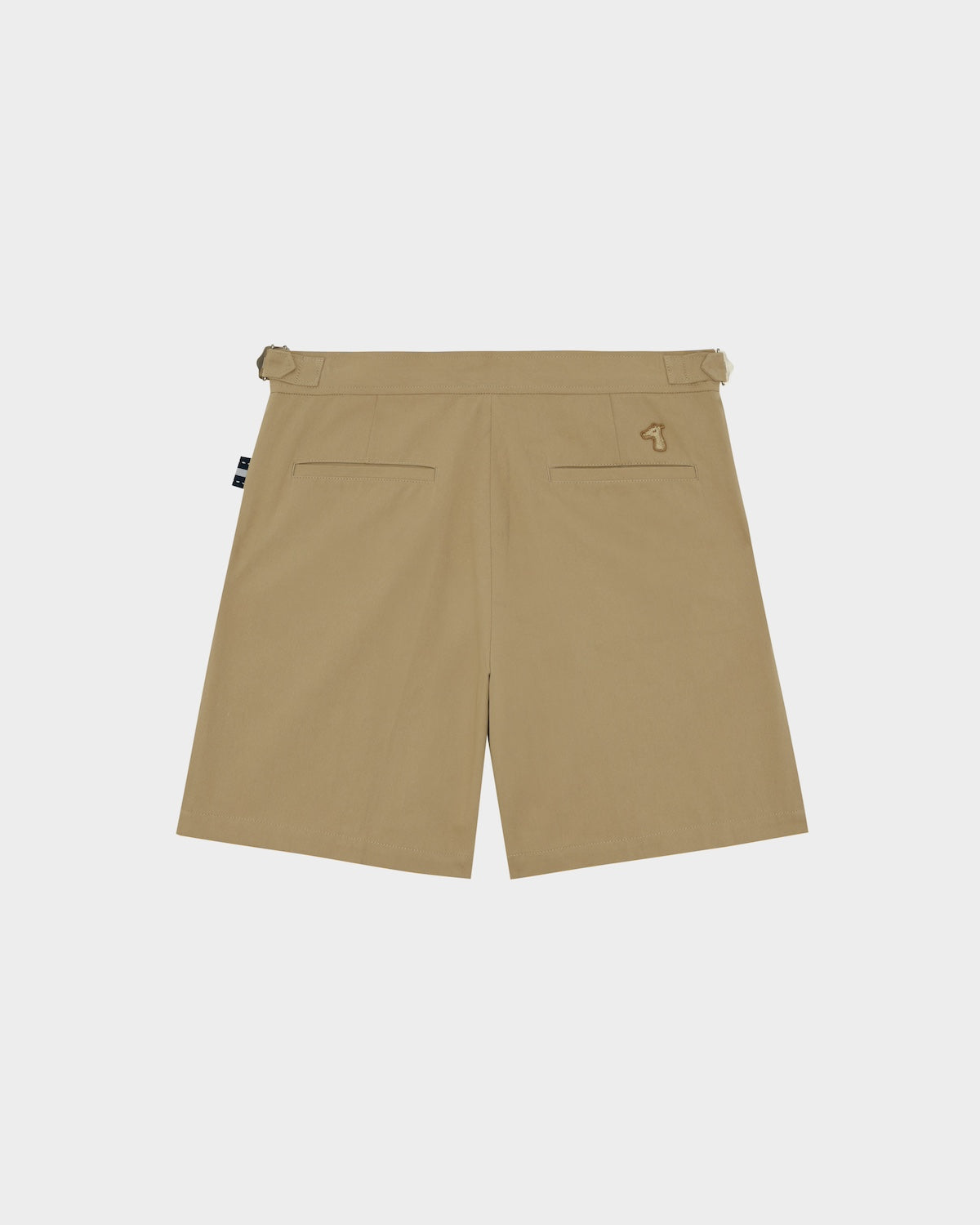 COTTON TWILL PLEATED SHORTS