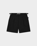 COTTON TWILL PLEATED SHORTS