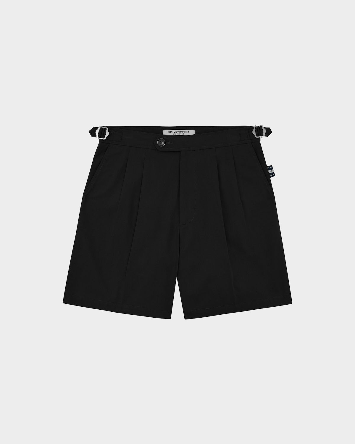 COTTON TWILL PLEATED SHORTS