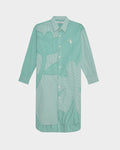 FLOWER PATCH STRIPED POPLIN SHIRT DRESS