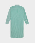 FLOWER PATCH STRIPED POPLIN SHIRT DRESS