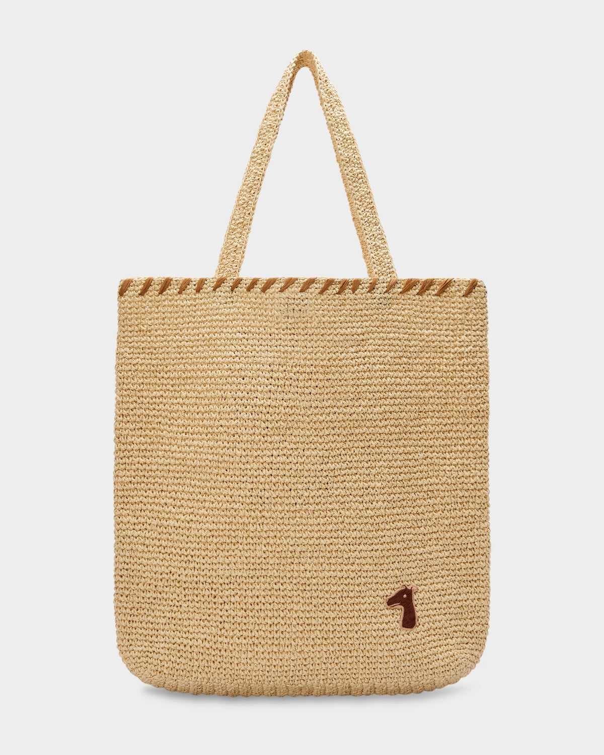 SMILEYHOUND PAPER RAFFIA TOTE