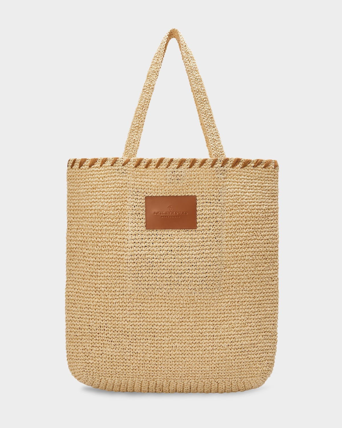 SMILEYHOUND PAPER RAFFIA TOTE