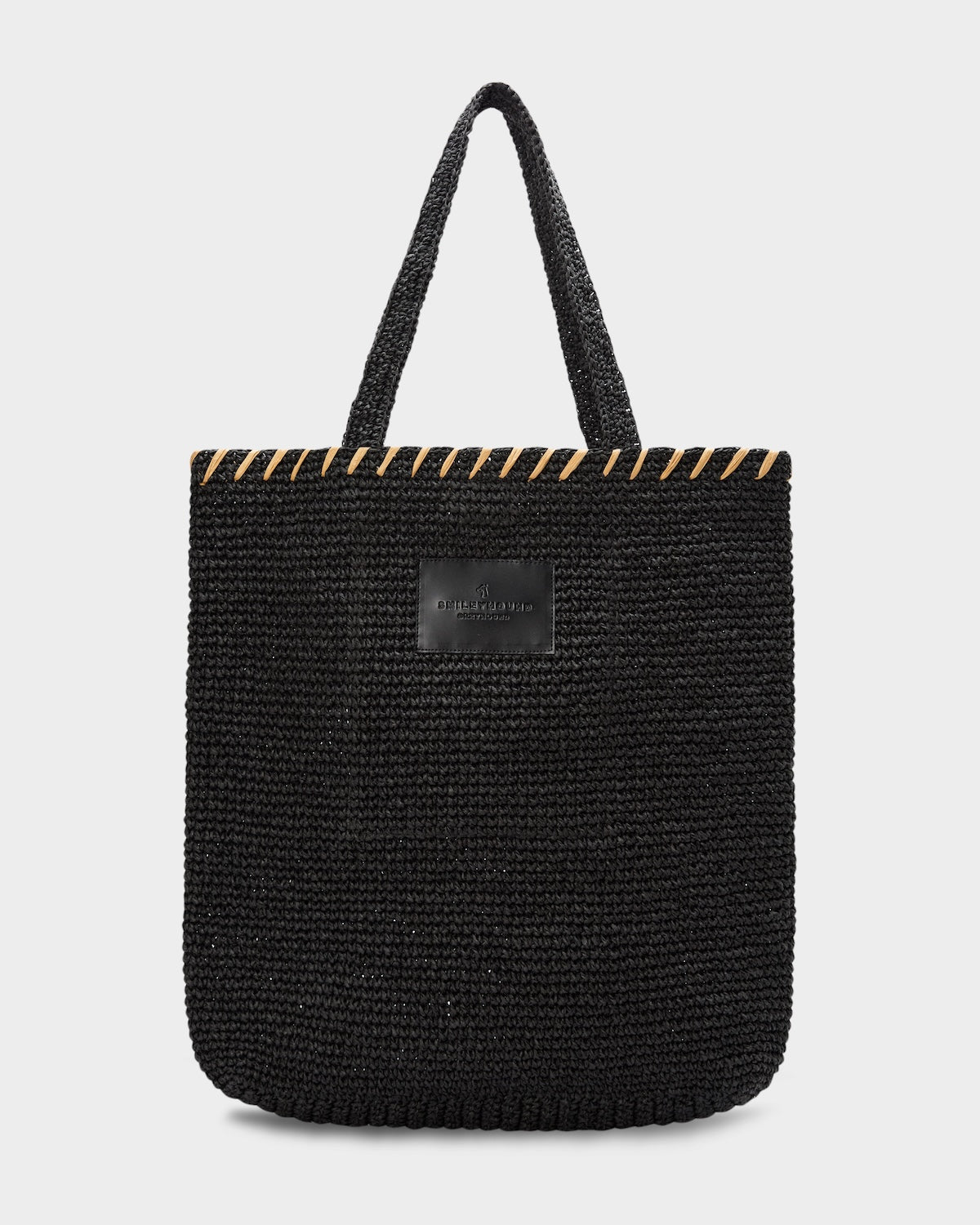 SMILEYHOUND PAPER RAFFIA TOTE