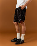 FLOWER FOLK EMBROIDERED SHORTS