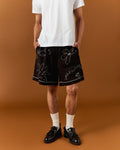 FLOWER FOLK EMBROIDERED SHORTS