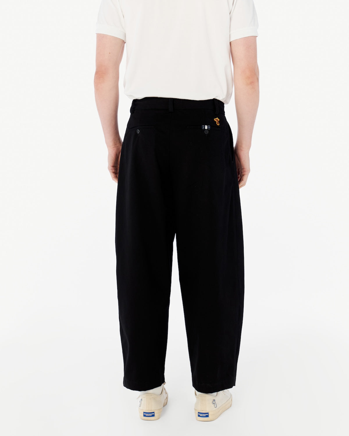 BALLOON FIT COTTON TWILL PANTS
