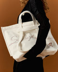 SMILEYHOUND CONTRAST STITCH TOTE